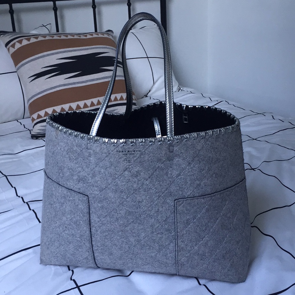 Tory Burch Gray Tote